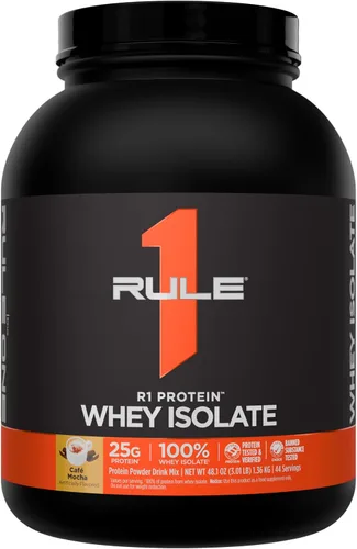 Vista 30 de Rule 1 Proteins R1 Protein Whey Isolate, crema de plátano, 23 porciones