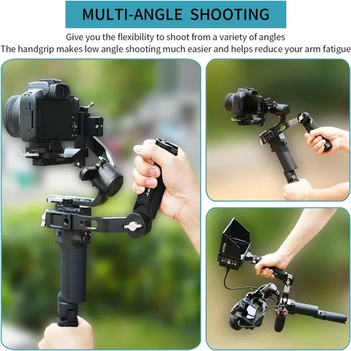 Vista 6 de Foto4easy - Mango ajustable para DJI RS 2 RSC 2 RS 3 RS 3 Pro RS 3 Pro RS 3 Mini cardán estabilizador de mano