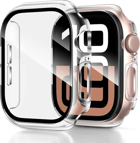 Vista 25 de LK Pack de 3 para Apple Watch Ultra 3 Protector de Pantalla 49mm [Cero-Falla] HD Top 9H Vidrio Templado Apple Watch Ultra / Ultra 2 Protector de Azul