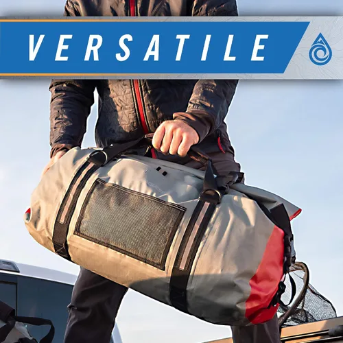 Vista 4 de AquaQuest Bolsa de lona blanca – 100% impermeable, resistente, versátil y cómoda – Bolsa protectora duradera para viajes, deportes, motocicleta
