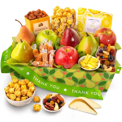 Vista 15 de A Gift Inside Get Well Soon Orchard Delight Fruta y Gourmet - Canasta de Regalo