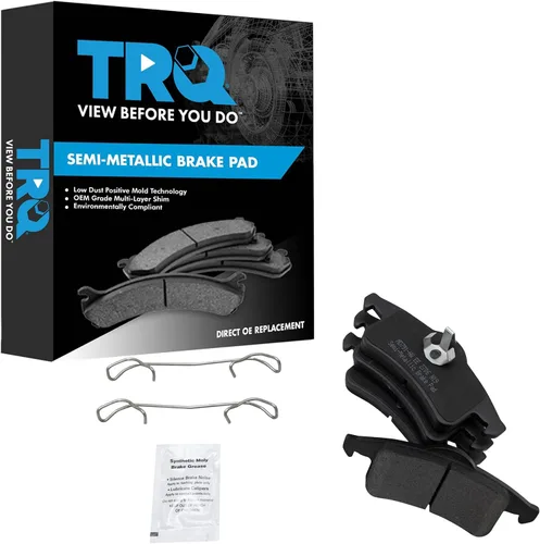Vista 66 de TRQ Pastillas de freno delanteras semi metálicas compatibles con Ford Expedition 2018-2021 F-150 2018-2020 Lincoln Navigator 2018-2022