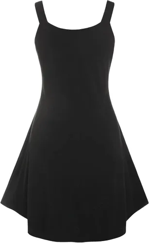 Vista 3 de Vestido de Halloween para mujer, vestido de moda con estampado de calavera, sexy, gótico, halter, sin mangas, disfraz