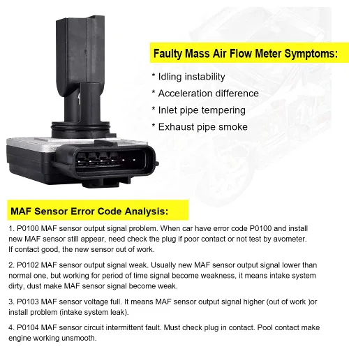 Vista 78 de Medidor de sensor de flujo de aire masivo MAF compatible con Ford con E-150 4.6L, 5.4L 2004-2014, para Ford E-150 Club Wagon 5.4L Reemplazo