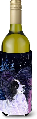 Vista 25 de Caroline's Treasures SS8447CC Starry Night English Bulldog - Enfriador para latas o botellas, lavable, funda plegable con aislamiento para bebidas
