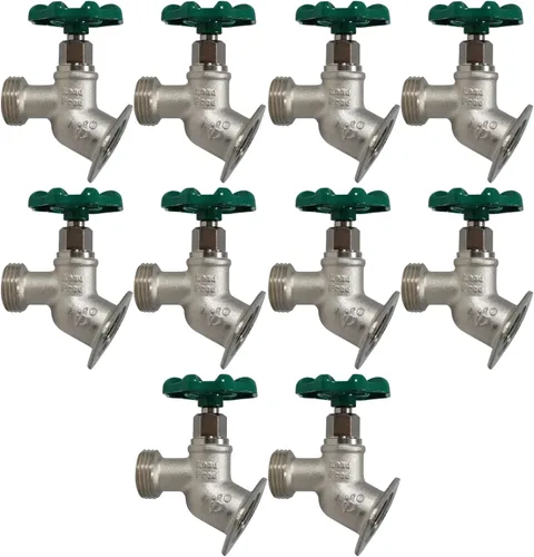Vista 14 de XFITTING 1/2" hembra NPT x 3/4 GHT Sillcocks, GHT (manguera de jardín roscada) - latón 26-2-3 (1)