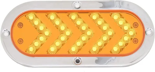 Vista 6 de Grand General 77130 - Luz secuencial ovalada de 35 LED ámbar/flecha con bisel S.Bezel, 1 unidad