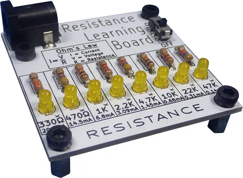 Vista 4 de Aprender a soldar Tablero de aprendizaje electrónico: resistencia Kit STEM Practica la soldadura y aprende electrónica