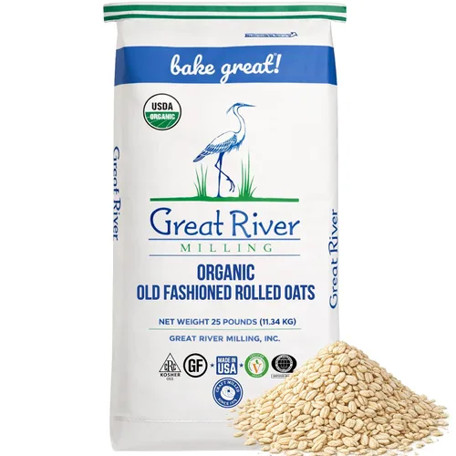 Vista 10 de Great River Milling Avena enrollada orgánica a la antigua, 5 lb