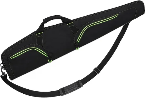 Vista 10 de Funda táctica para rifle con visor y escopeta, suave y acolchada Fit 38/42/46/50inch , 2 Accessory Pockets Adjustable Shoulder Strap