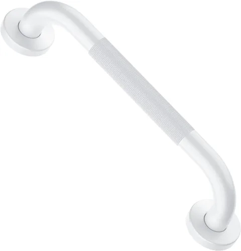 Vista 42 de Barra de agarre para ducha negra de 12 pulgadas con agarre de goma antideslizante, ZUEXT Barra de agarre para baño de acero inoxidable, Barra