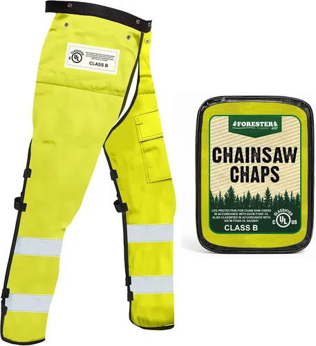 Vista 12 de FORESTER Chainsaw Chaps for Men & Women Apron-Style Chaps with Pocket & Adjustable Waist Chainsaw Safety Equipment