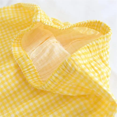Vista 6 de Shanghai Story Camisón de algodón para parejas Ropa de dormir de manga larga Ropa de dormir Casual Check Print PJS