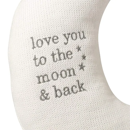 Vista 4 de Lillian Rose Juego de almohadas para cuarto de bebé con estrella blanca y luna gris