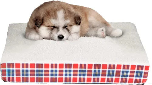 Vista 16 de PETMAKER Cama ortopédica para perros, cama para perros de espuma viscoelástica de 2 capas con funda Sherpa lavable a máquina, cama para perros