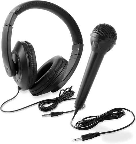 Vista 7 de Piano de teclado electrónico de música de 61 teclas con soporte, auriculares, taburete y micrófono