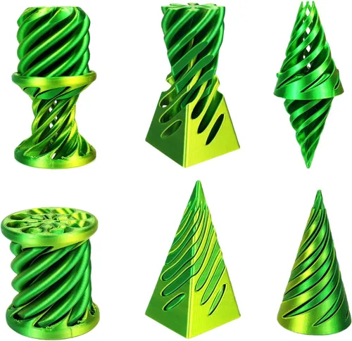 Vista 14 de Escultura Imposible Pirámide Pase 3D Impresa, Juguete para Ansiedad de Cono, Imposible Cilindro Alivio de Ansiedad, Imposible Pase Mágico