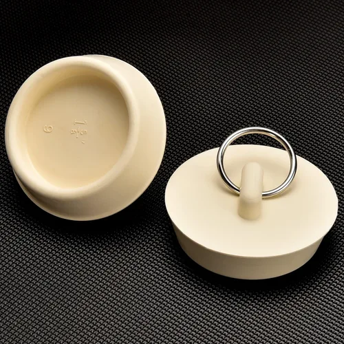 Vista 3 de Hestya Juego de 4 tapones de drenaje de goma para bañera, fregadero y tapón de drenaje con anillo para colgar para bañera, cocina y baño