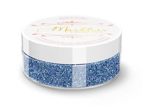 Vista 33 de MARBLERS Polvo de mica natural grueso [perla azul acero] 0.11 onzas (0.11 oz) altamente pigmentado no tóxico, vegano, libre de crueldad animal