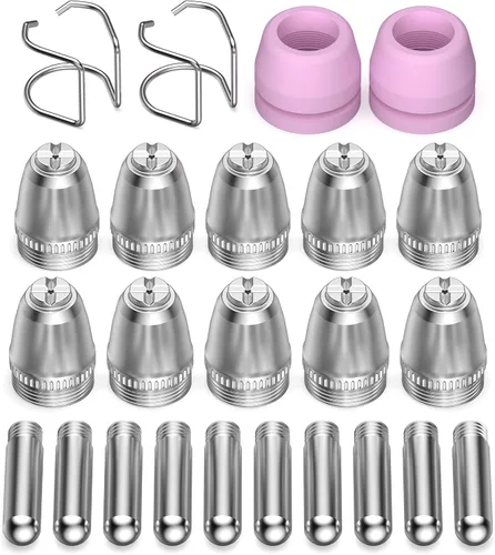 Vista 11 de Bestarc Blow Back Plasma Cutter Antorcha Consumibles, 23pcs Kit de antorcha