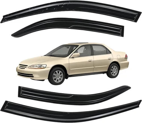 Vista 151 de Viseras para ventanas para Mazda 3 Sedán 4 puertas 2004 2005 2006 2007 2008 2009 estilo JDM Mugen, deflector de viento, protector solar y de lluvia