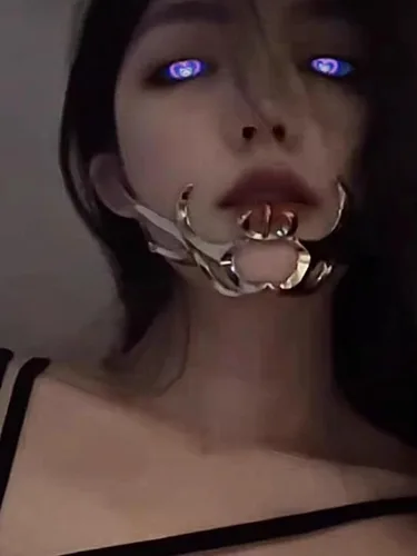 Vista 4 de Máscara mecánica punk para mujeres y hombres, Halloween, fiesta, baile de graduación, máscara de metal, máscara de cosplay, joyería de Halloween
