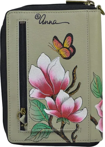 Vista 2 de Anna by Anuschka Women's Hand-Painted Genuine Leather Passport Organizer