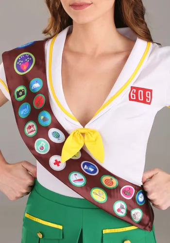 Vista 4 de Disfraz Scout Inteligente para Mujer Multicolor