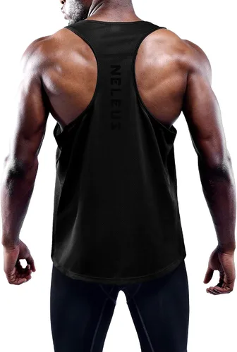 Vista 2 de NELEUS - Camiseta sin mangas para correr para hombre, para gimnasio, atlética