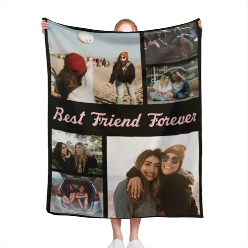 Vista 38 de Manta personalizada con texto de fotos, manta personalizada con mis propias fotos, manta conmemorativa personalizada para madres para mamá, papá