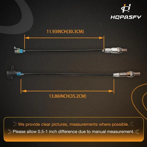 Vista 6 de Sensor O2 aguas arriba y aguas abajo, compatible con Chevy Captiva 2.4L 2012-2014, Chevy Equinox 2011-2013, GMC Terrain 2011-2014, sensor de oxígeno
