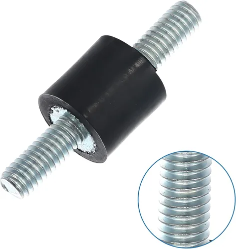 Vista 4 de X AUTOHAUX 4 unids M4 coche anti vibración goma aislador amortiguador 0.394x0.394 in caucho bobina montaje amortiguador montajes para compresores