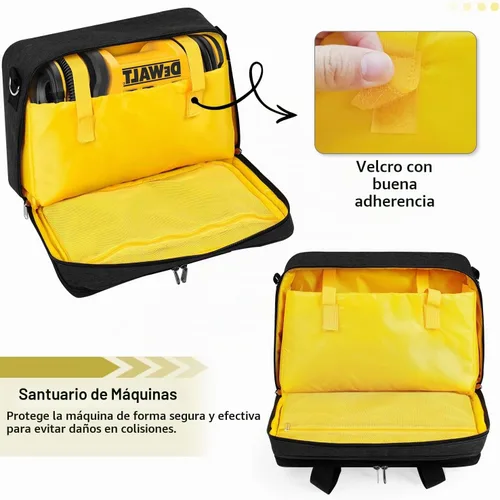 Vista 4 de Funda compatible con el inflador de neumáticos DEWALT (DCC020IB), bolsa de almacenamiento para infladores de neumáticos de automóvil, compresor
