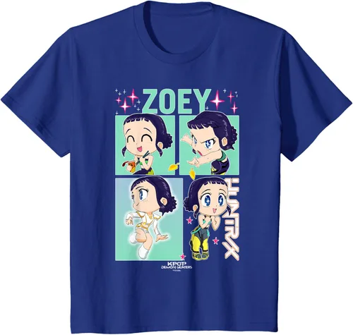 Vista 13 de Kpop Demon Hunters Zoey Camiseta Oficialmente Autorizada