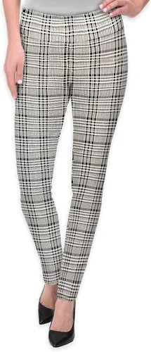Vista 2 de Hybrid & Company Leggings elegantes de oficina para mujer, pantalones ajustados con estampado