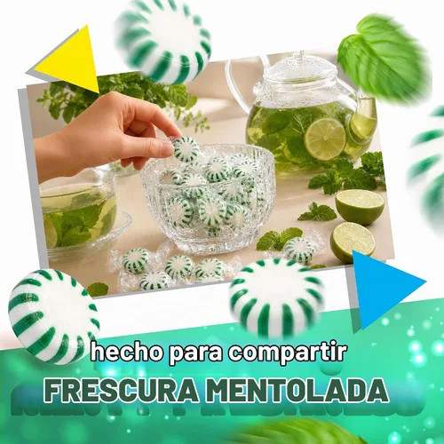 Vista 6 de Starlight Mints, caramelos de menta verde envueltos individualmente, bolsa de 1 libra