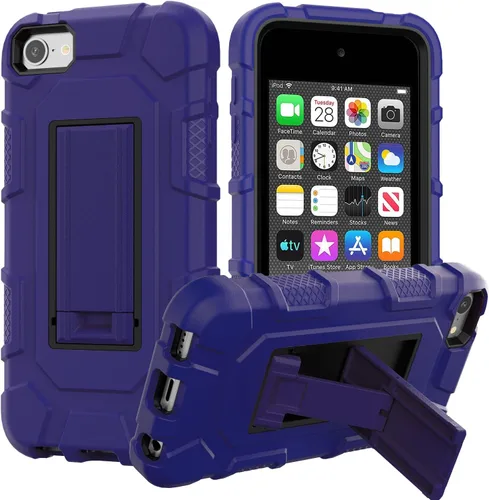 Vista 10 de ZoneFoker Funda para iPod Touch 7ª, 6ª y 5ª generación, resistente a los golpes, para Apple iPod Touch 7/6/5 generación, color negro