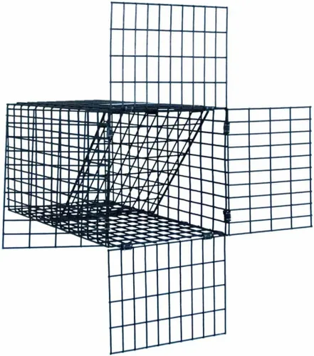 Vista 7 de OWDE - Excluidor de puerta unidireccional de 3 pulgadas, trampa profesional de malla negra por suministros de control de vida silvestre, control
