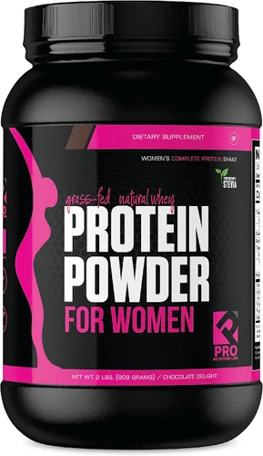 Vista 10 de PRO NUTRITION LABS Proteína de suero de leche en polvo para mujeres, apoya la masa muscular magra, baja en carbohidratos, sin gluten, alimentado