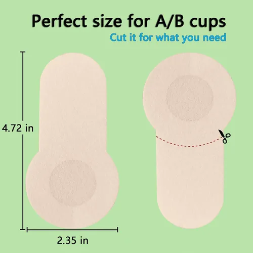 Vista 7 de Wobodan 10 pares de brasier de elevación adhesivo, desechables para pezones y pezones, brasier autoinvisible para mujer, se adapta a copa A-B