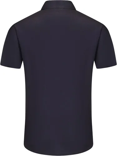 Vista 4 de Camisas hawaianas para hombre, casual, manga corta, con botones, tropical, verano, playa, con bolsillo Camisas de bolos negras para hombre