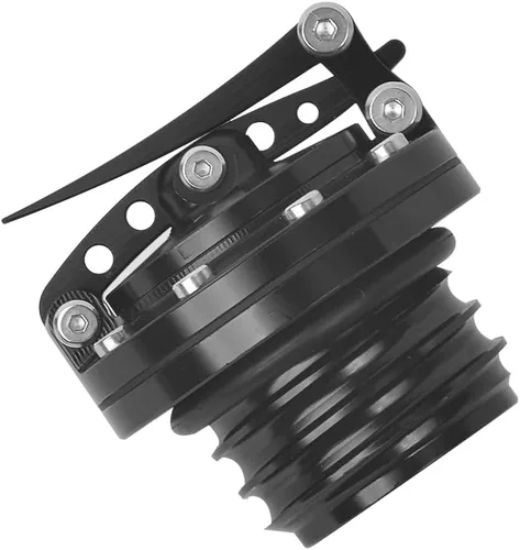Vista 8 de Tapa de tanque de combustible de liberación rápida en negro para motocicleta, para Harley Sportster XL 1200 883 X48 Dyna Touring 1996 y posteriores