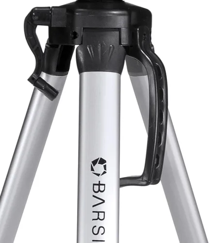 Vista 4 de BARSKA Trípode Deluxe extensible a 63.4 pulgadas con funda de transporte, gris/negro
