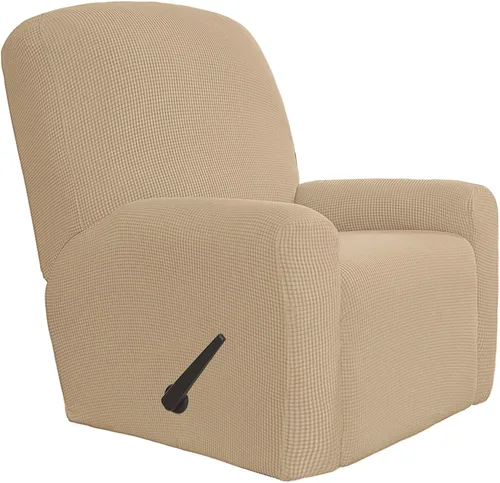 Vista 113 de Easy-Going Funda Elástica para Sofá Reclinable Cobertor de Sofá 4 Piezas Protector de Muebles Sofá Suave con Fondo Elástico Poliéster Spandex Tela