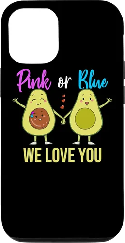 Vista 28 de Pink Or Blue Parents Gender Reveal Baby Shower Party Avocado Case for iPhone 17