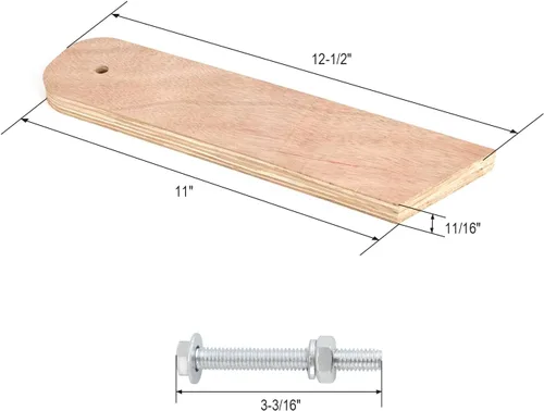 Vista 2 de SCOTTCHEN Patas para tablero de cornhole, 4 patas plegables precortadas con herrajes, accesorios de repuesto para tableros estándar de Cornhole