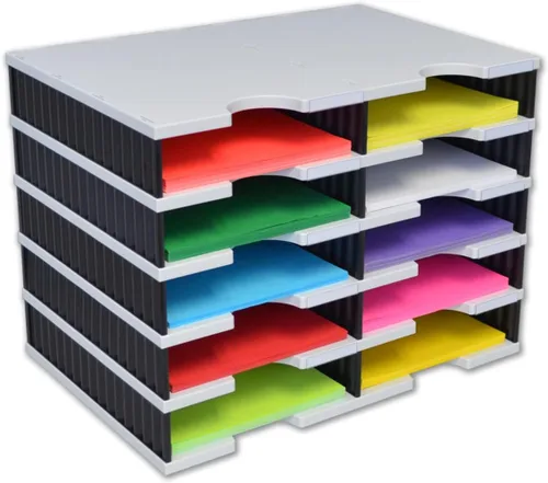 Vista 8 de Ultimate Office TierDrop - Cajones de suministro miden 9 pulgadas de ancho x 12 pulgadas de profundidad x 2 1/4 pulgadas de alto para accesorios