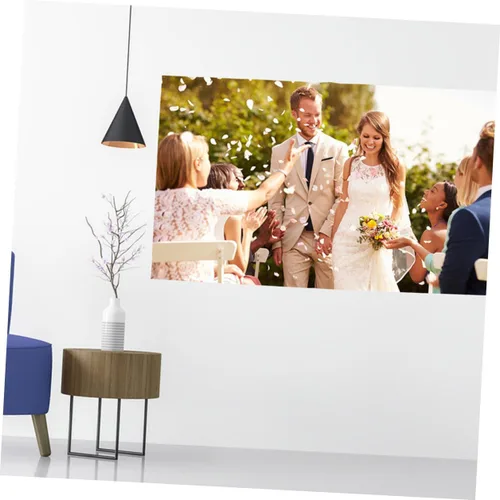Vista 5 de Toddmomy Pantalla de proyección al aire libre interior portátil para cine en casa Pantalla de película HD Fácil configuración y almacenamiento