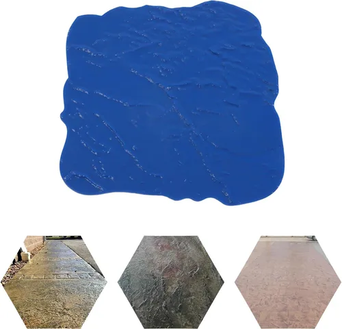 Vista 7 de Molde de estampado de hormigón, patrón de pizarra de hormigón sin costuras, formas de textura de pizarra de hormigón, impresión de hormigón