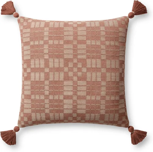 Vista 2 de Loloi Chris Loves Julia Ellery Collection PCJ0017 - Almohada de arcilla de 18 x 18 pulgadas